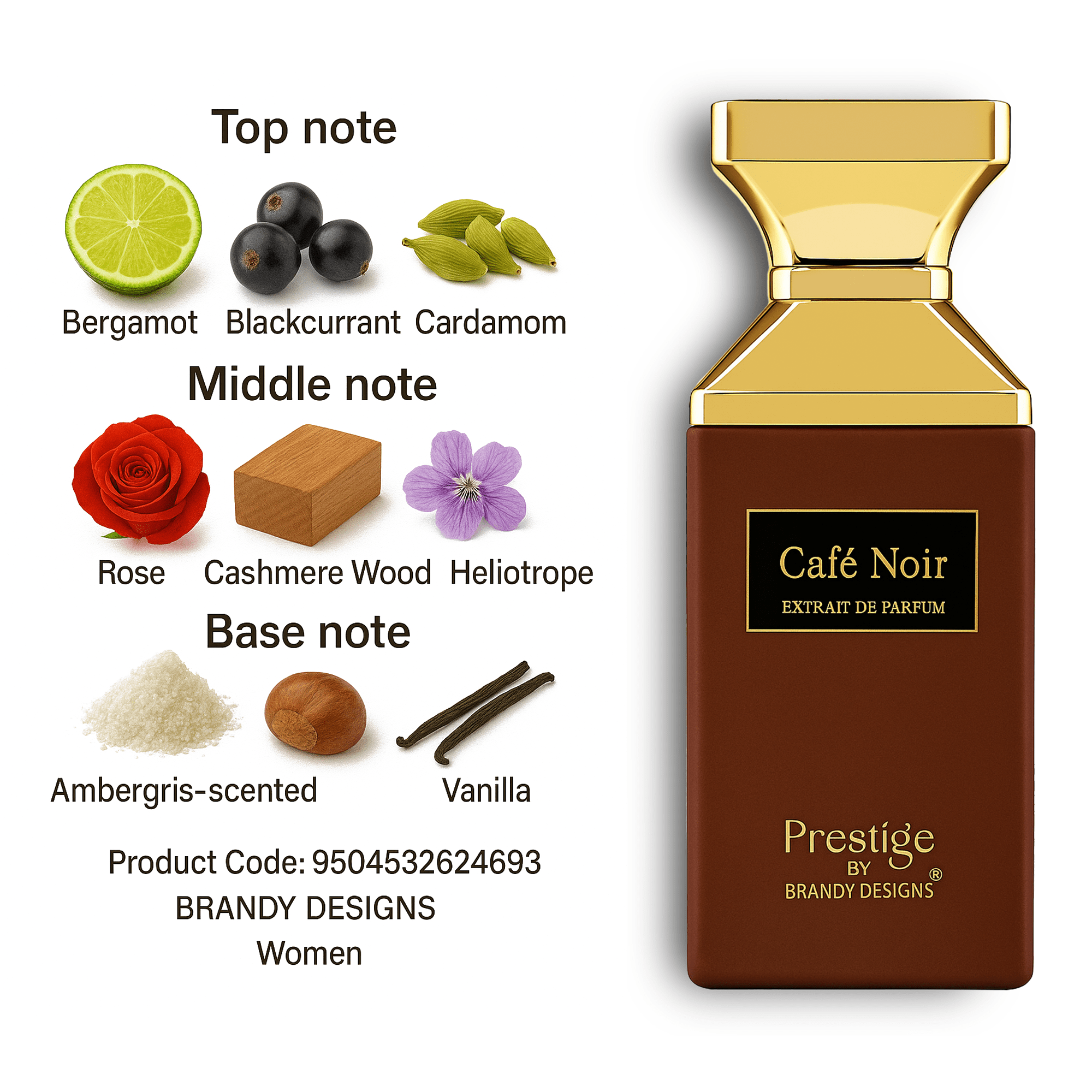 Café Noir Extrait de Parfum For Unisex– 100ml Prestige by Brandy Designs