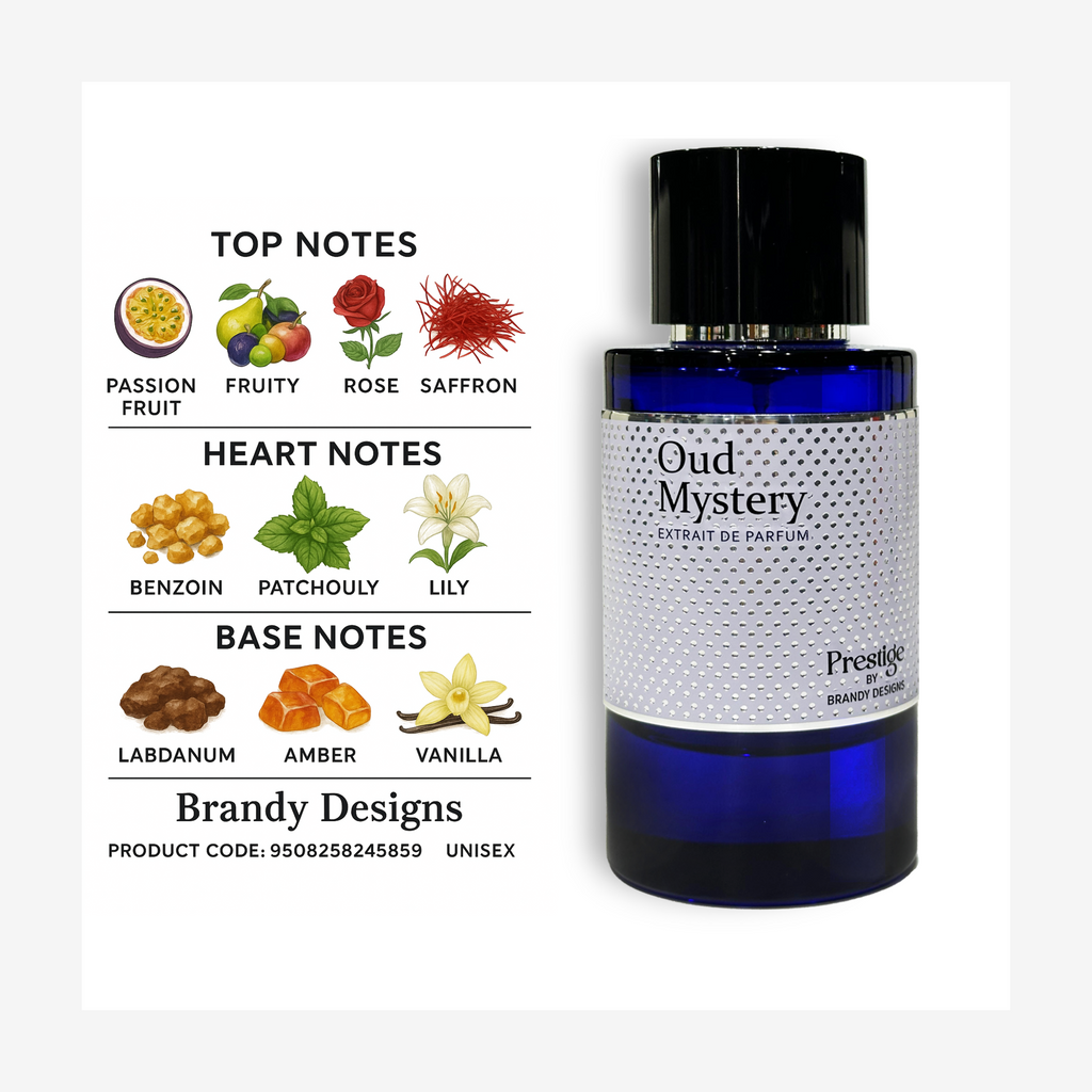 Oud Mystry Extrait de Parfum For Unisex– 100ml Prestige by Brandy Designs