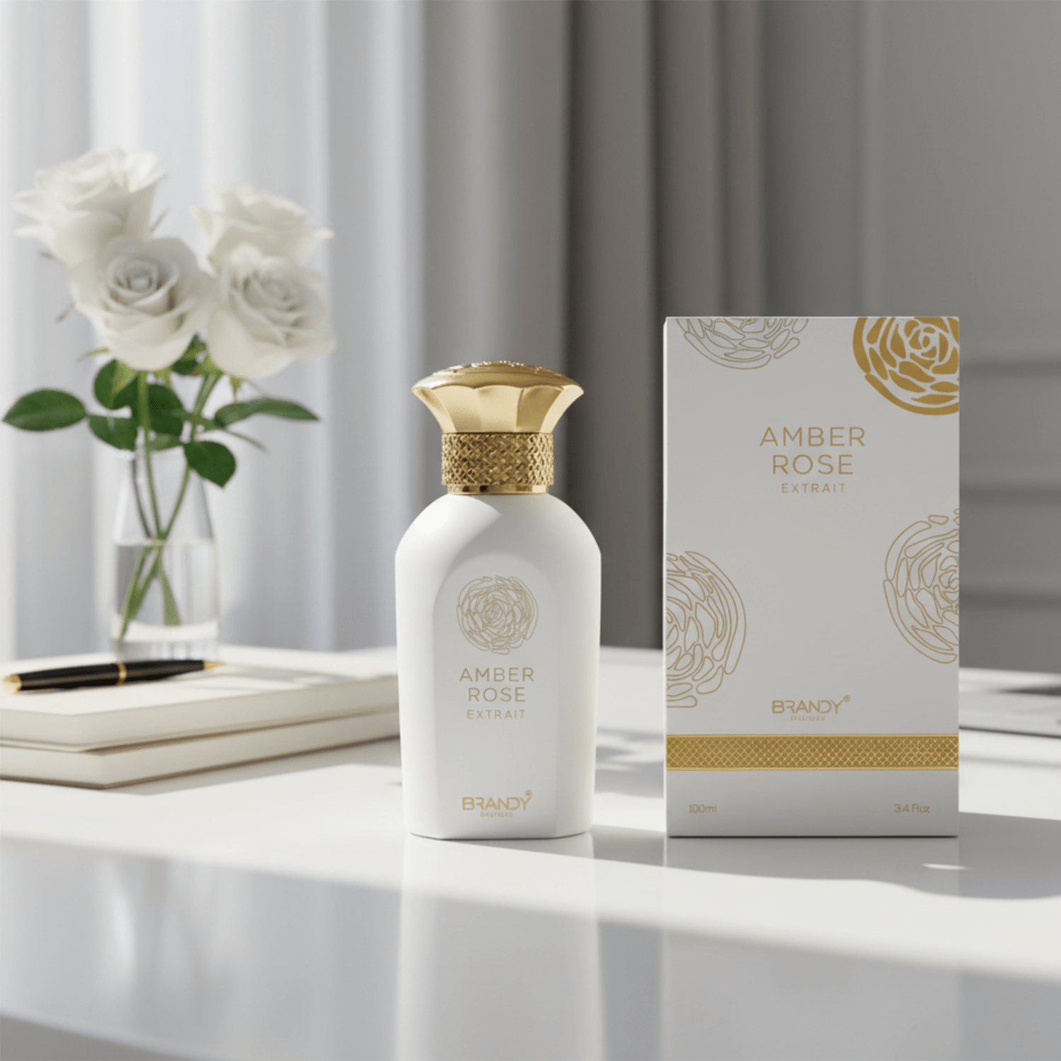 Amber Rose Extrait de Parfum For Unisex– 100ml by Brandy Designs